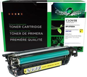 Clover Remanufactured Toner Cartridge Replacement  CF322A (HP 653A) | Yellow