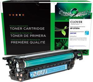Clover Remanufactured Toner Cartridge Replacement  CF321A (HP 653A) | Cyan