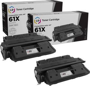 LD Products Remanufactured Toner Cartridge Replacement  61X C8061X High Yield (Black, 2-Pack)