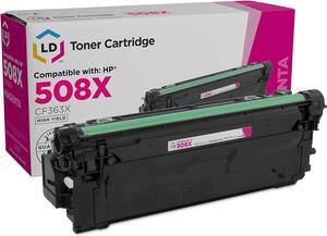 LD © Compatible Replacement  508X / CF363X High Yield Magenta Laser Toner Cartridge for Color LaserJet Enterprise M533X, M552dn, M553dn, M553n