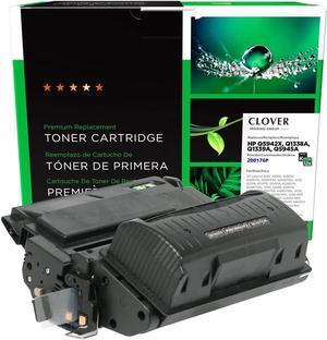 Clover Remanufactured Toner Cartridge Replacement  Q1338A/Q1339A/Q5945A/Q5942X (HP 38A/39A/45A/42X) | Black | Extended Yield