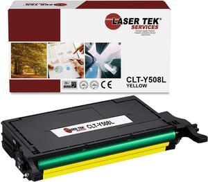 Laser Tek Services Compatible Toner Cartridge Replacement for Samsung CLT508L CLT-Y508L Works with Samsung CLP-620 670, CLX-6220 Printers (Yellow, 1 Pack) - 4,000 Pages