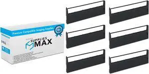 Compatible Replacement for HP 2562C/2563/2564/2608A/2608S/2653 Black Printer Ribbons (6/PK) (92158A)