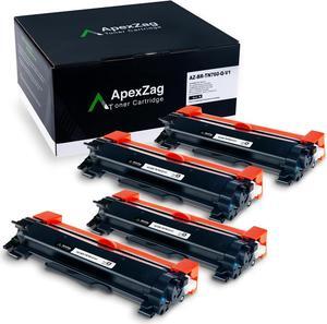 ApexZag TN760, TN-760, TN730 Toner Cartridge Replacement - High-Yield & Precision Printing Solution for Brother Laser Printers, Compatible with HL-L2350DW, DCP-L2550DW, MFC-L2710DW  Black (4 Pack)