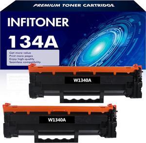 134A Toner Cartridge 2-Pack Compatible Replacement  134A W1340A 134X W1340X Toner Cartridge  Laserjet M209dw MFP M234dw M234sdn M234sdw Printer (Black, No Chip)