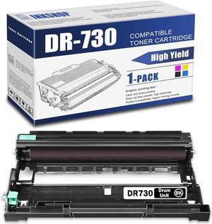 DR730 Compatible DR-730 Black Drum Unit Replacement for Brother DR-730 DCP-L2550DW MFC-L2710DW HL-L2350DW HL-L2370DW HL-L2390DW Toner.(1 Pack)