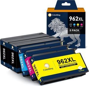 Colorking Remanufactured Ink Cartridge Replacement  962XL 962 XL  OfficeJet Pro 9015 9025 9010 9018 9020 9012 Printer HP962 962 XL 962XL Ink (High Yield, 5 Combo Pack)