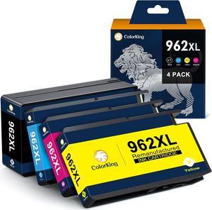 Remanufactured Ink Cartridge Replacement  962XL 962 XL  OfficeJet Pro 9015 9025 9010 9018 9020 9012 Printer HP962 962 XL 962XL Ink (4 Combo Pack)
