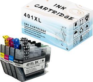 401 XL Replacement Ink Cartridge Compatible for Brother LC401 401XL ,for Brother MFC-J1010DW MFC-J1012DW MFC-J1170DW Printers 4Pack
