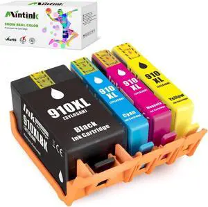 Mintink 910XL Ink Cartridges Combo Pack  Printers, Remanufactured 910 XL Ink Cartridge Replacement for OfficeJet Pro 8025e 8020 8022 8025 8028 8034 8035 (4 Pack) HP910XL HP910