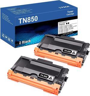 TN850 TN820 Toner Cartridge High Yield Compatible for Brother TN850 TN 850 TN-850 TN820 TN-820 TN 820 for HL-L6200DW MFC-L5900DW MFC-L5850DW MFC-L5700DW MFC-L6800DW HL-L5200DW Printer (Black, 2-Pack)