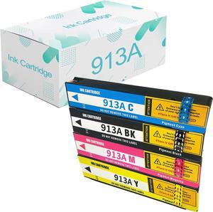 Compatible  913A Ink Cartridges Replacement  913 913A with Pagewide Pro MFP 477dn 552dw 577dw P55250dw P57750dw 452dn Printer Combo Pack