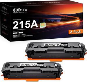 (215A with Chip) 215A Black Toner Cartridge 2 Pack | Replacement  215A Black Works with Color Laser Pro MFP M182n, M182nw, M183fw, M182, M183; Color Laser Pro M155, M155-M156 Series | W2310A