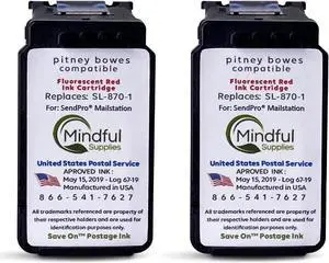 Save On Postage Ink Compatible SL-870-1 SendPro Mailstation (New Build) - Compatible PB Replacement 2pack