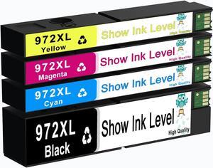 972X remanufactured Cartridge Replacement for 972A 972x 972xl for Pagewide Pro 477dw 377dw 477dn 577dw 377dn 577z 452dn 452dw 552dw P55250dw P57750dw (BCMY 4pack)