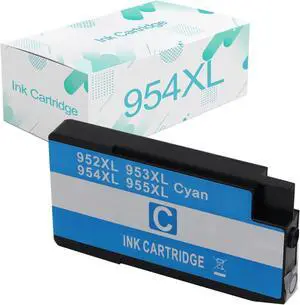 Compatible  954XL Ink Cartridges Replacement  954 954XL with OfficeJet Pro 7720 7740 8210 8216 8702 8710 8715 8720 8725 8730 Printer Cyan Ink