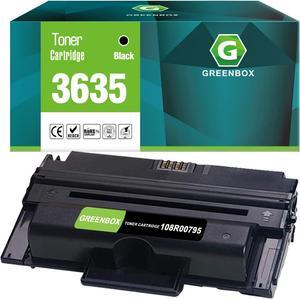 GREENBOX Compatible Xerox 3635 108R00795 High Yield Toner Cartridge Replacement for Xerox Phaser 3635 MFP Printers (Black, 1 Pack) - 10,000 Pages