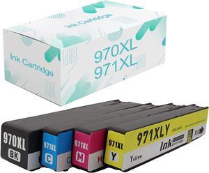 Compatible  970XL 971XL Ink Cartridges Replacement  970 971 970XL 971XL with Officejet Pro X451dn X451dw X476dn X476dw X551dw X576dw Printer Combo Pack