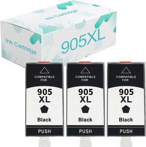 Compatible  904XL Ink Cartridges Replacement  904 904XL with OfficeJet Pro 6970 All-in-One Printer 3 Black