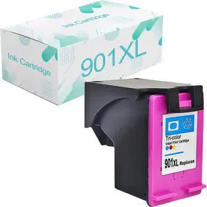 Compatible  901XL Ink Cartridges Replacement  901 901XL with Officejet 4500 J4580 J4640 J4660 J4680 Printer 1 Tri-Color
