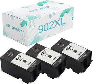 Compatible  902 Ink Cartridges Replacement  902 902XL with Officejet Pro 6960 6961 6963 6964 6965 6966 6968 6970 All-in-One Printer 3 Black