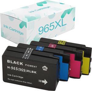 Compatible  965XL Ink Cartridges Replacement  965 965XL with OfficeJet Pro 9010 9012 9013 9014 9015 9016 9018 9019 9020 9022 Printer Combo Pack