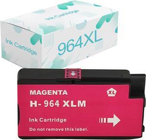 Compatible for 964XL Ink Cartridges Replacement  964(968) XL with OFFICEJET PRO 9020 9025 9010 9020 9015 9019 9025 Printer Magenta Ink