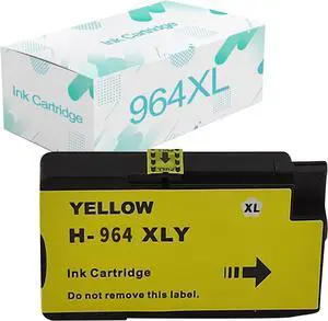 Compatible for 964XL Ink Cartridges Replacement  964(968) XL with OFFICEJET PRO 9020 9025 9010 9020 9015 9019 9025 Printer Yellow Ink