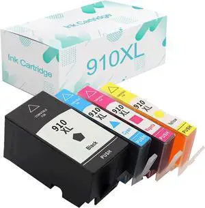 Compatible  910XL Ink Cartridges Replacement  910 910XL with Officejet Pro 8020 8022 8024 8025 8028 AlO Printer,Large Capacity Cartridges Combo Pack