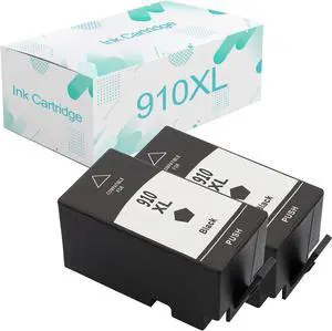 Compatible  910XL Ink Cartridges Replacement  910 910XL with Officejet Pro 8020 8022 8024 8025 8028 AlO Printer,Large Capacity Cartridges 2 Black