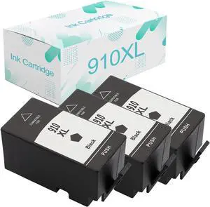 Compatible  910XL Ink Cartridges Replacement  910 910XL with Officejet Pro 8020 8022 8024 8025 8028 AlO Printer,Large Capacity Cartridges 3 Black