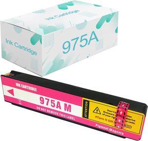Compatible  975 A Ink Cartridges Replacement  975 975A with PageWide 352dw 377dw Dn 452dw 452dn 477dn 477dw P55250dw P57750dw Printer Magenta Ink