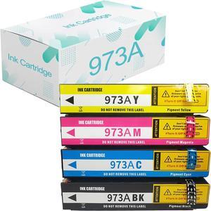 Compatible  973A Ink Cartridges Replacement  973 973A with Pagewide Pro MFP 477dn 552dw 577dw P55250dw P57750dw 452dn Printer Combo Pack