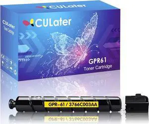Ennovor CULater GPR61 GPR-61 Yellow Remanufactured Toner Cartridge Replacement for 3766C003 3766C003AA GPR61Y for imageRUNNER Advance DX C5840 C5840i C5850 C5850i C5860 C5860i C5870 C5870i (1 Yellow)