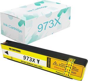 Compatible  973X Ink Cartridges Replacement  973 973X with Pagewide Pro MFP 477dn 552dw 577dw P55250dw P57750dw 452dn Printer Yellow Ink