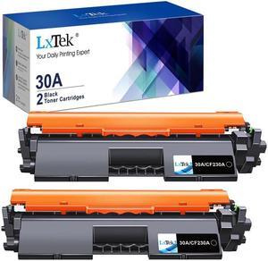 LxTek Compatible Toner Cartridge Replacement for 30A CF230A 30X CF230X to use with Laserjet Pro MFP M203dw M227fdw M227fdn M203d M203dn M227sdn M227 M203Printer (Black 2-Pack)