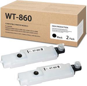 Angelo 2 Pack Compatible WT-860 1902LC0UN0 Waste Toner Box Replacement for Kyocera WT860 FS-C8650DN TASKalfa 3050ci 3051ci 3500i 3501i 3550ci 3551ci 4500i 4501i 4550ci 4551ci 5500i 5501i Printers