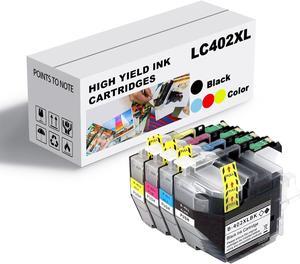 Ink Cartridge for Brother LC402XL High Yield,Compatible J5340DW J6740DW J6540DW J6940DW Printer Page Yield Up to 3000 Pages Black,1500 Pages Color Combo Pack