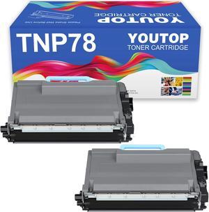 YOUTOP 2PK TNP-78 TNP-77 TNP78 TNP77 Black Toner Cartridge Compatible for Konica Minolta bizhub 4020i 5020i (ACF0030 ACF0031)