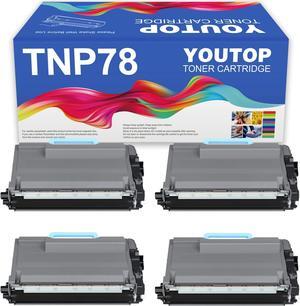 YOUTOP 4PK TNP-78 TNP-77 TNP78 TNP77 Black Toner Cartridge Compatible for Konica Minolta bizhub 4020i 5020i (ACF0030 ACF0031)