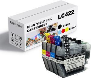 Ink Cartridge for Brother LC422 High Yield Compatible for Brother J5340DW J5345DW J5740DW J6540DW J6940DW Printers Combo Pack