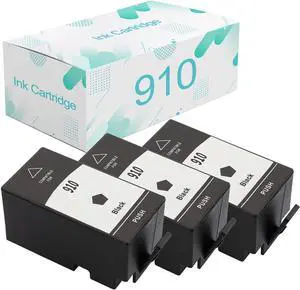 Compatible  910 Ink Cartridges Replacement  910 910XL with Officejet Pro 8020 8022 8024 8025 8028 Al0,Large Capacity Cartridges 3 Black