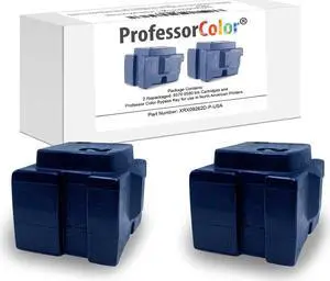 Professor Color ColorQube 8570 or ColorQube 8580 Ink Replaces 108R00926 (2 Repackaged Cyan OEM Inks), Bundle Includes Bypass Key for use in North American Printers - 4,400 Pages
