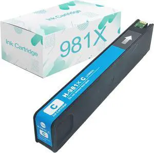 Compatible  981X Ink Cartridges Replacement  981 981A 981X with PageWide Enleprise X556DN 586DN 586F 586Z 556XH Printer Cyan Ink