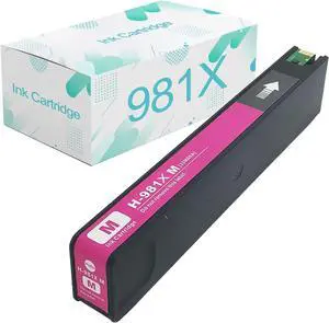Compatible  981X Ink Cartridges Replacement  981 981A 981X with PageWide Enleprise X556DN 586DN 586F 586Z 556XH Printer Magenta Ink
