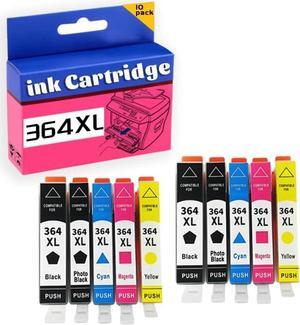 364XL Ink Cartridge High Yield Compatible for Photosmart B8550 B8553 B8558 C6380 C6383 C5324 C5383 C5380 C6324 C5390 C5393 C5388 C5370 Printer 2 Set
