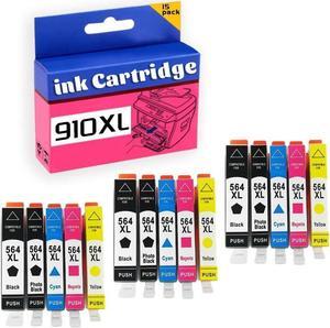 564XL Ink Cartridge High Yield Compatible for Deskjet 3070A 3520 3521 3522 3526 for Photosmart Plus B209a B210a B210b B210c B210d B210e Printer 3 Set