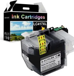 LC417XL High Yield Ink Cartridges,Compatible for Brother LC417 BK Ink Cartridges,Work for Brother HL-J7010CDW MFC-J5800CDW J7500CDW J7600CDW Printers Black