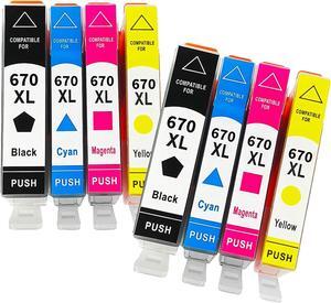 VDFHB Compatible Ink Cartridge 670xl, 655xl, 685xl  3525/4615/4625/3525/4615/4620/4625/5525/6526/4615/5525/3525 670 B