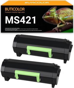 MS421 Remanfactured Toner Cartridge 56F1X00 Replacement for Lexmark MS421 MS521 MS621 MS622 MX421 MX521 MX522 MX622 Laser Printer(2-Pack)